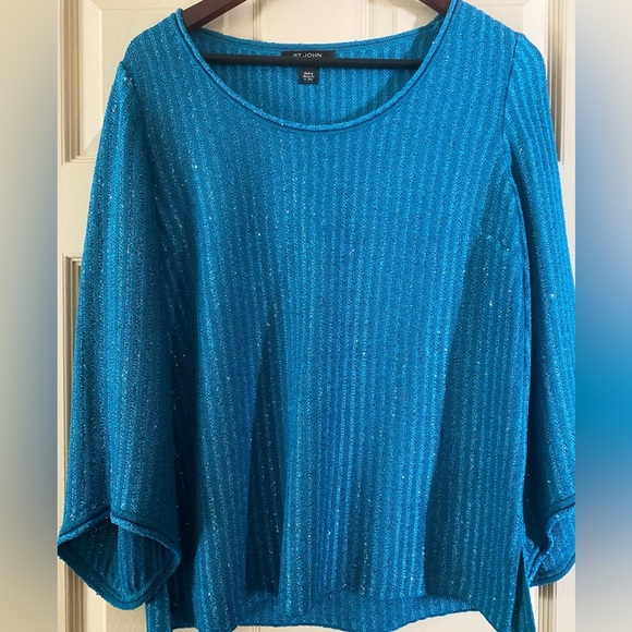 St John sparkly knit sweater. Size small - Picture 1 of 4